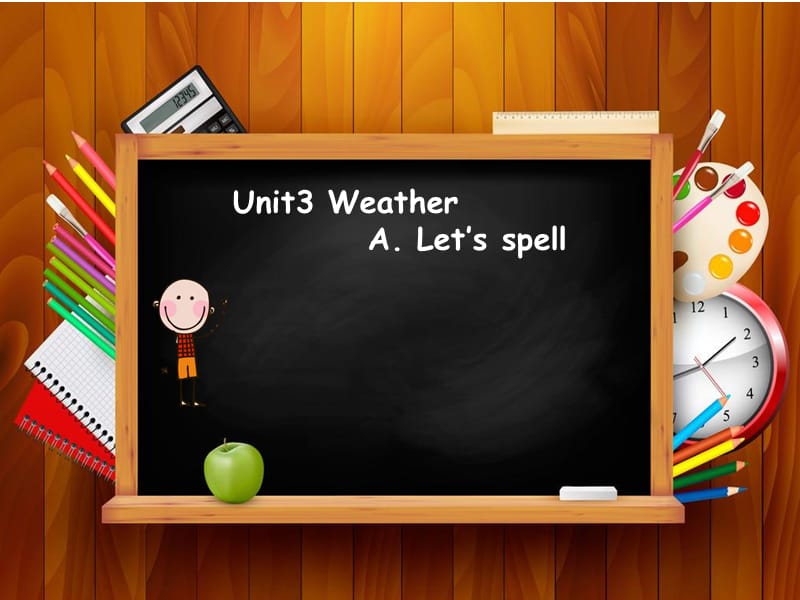 四年级下册英语课件－Unit 3 Weather Part A｜人教（PEP）（2014秋） (共25张PPT)_第1页