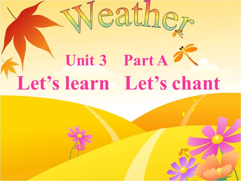 人教新版小学四年级下册英语Unit_3_Weather_A_Let’s_learn课件ppt下载_第1页