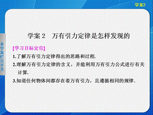 5.2 萬有引力定律是怎樣發(fā)現(xiàn)的 課件（滬科版必修2）