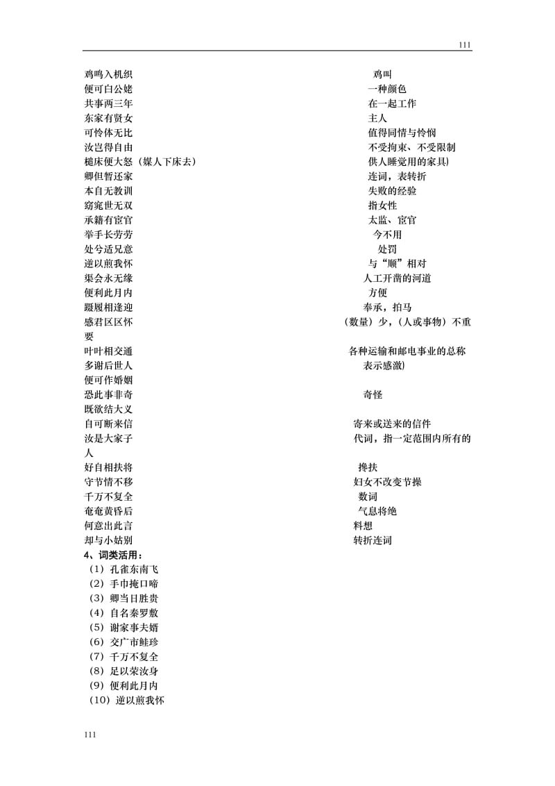 2008年深圳大学附属中学语文学科高一必修一备课资料——《孔雀东南飞》学案[特约]_第2页