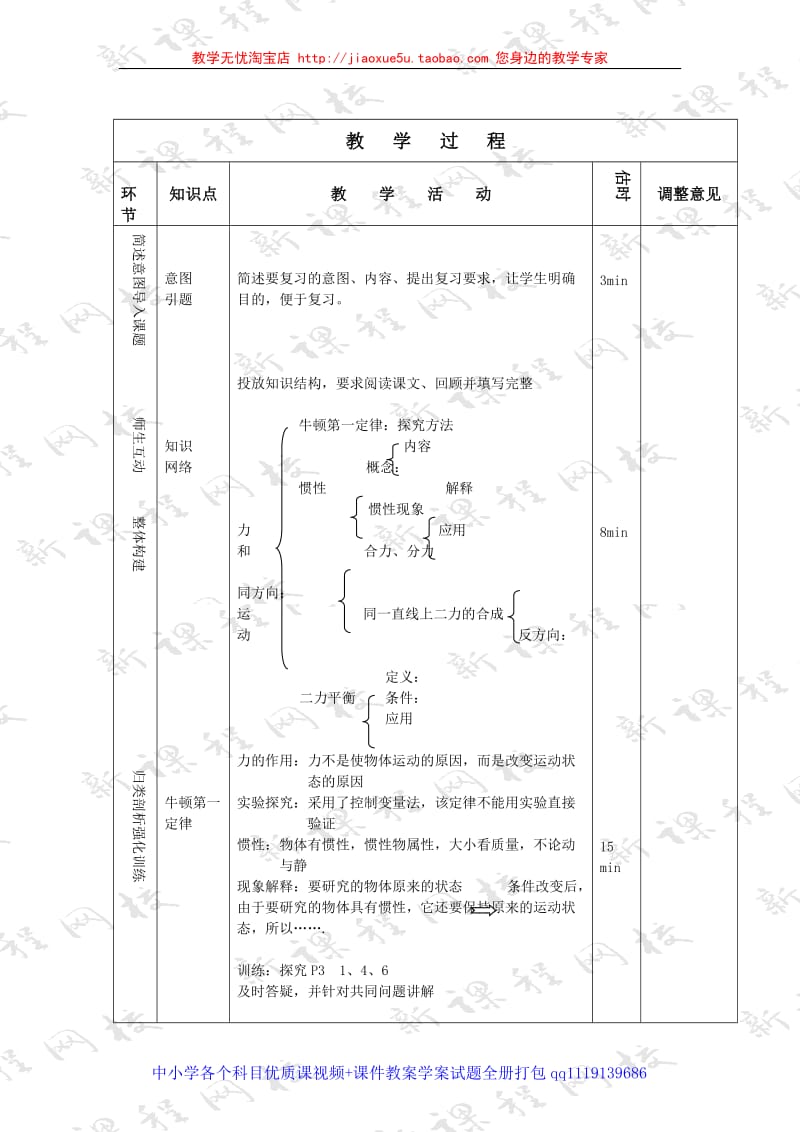 力和运动 教案 1_第2页