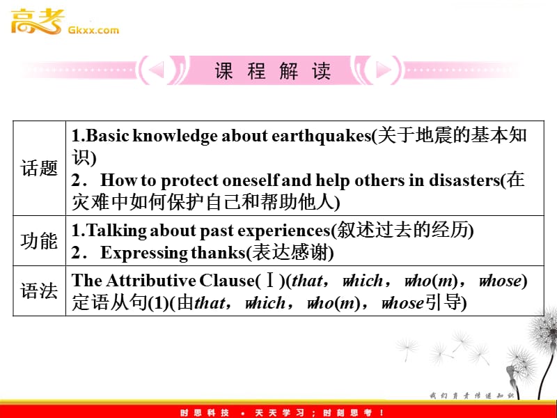 2012高考英语人教版必修1Unit4《Earthquakes》知识与要点_第2页