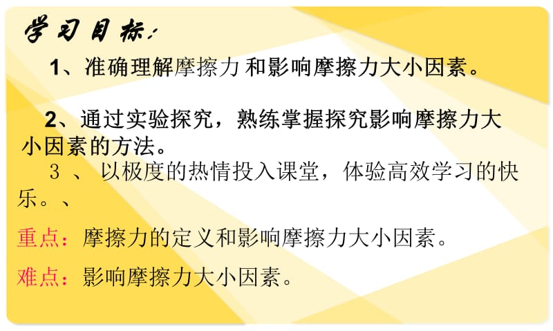 [名校联盟]河南省淮阳县西城中学八年级物理《55 探究-摩擦力》课件_第3页