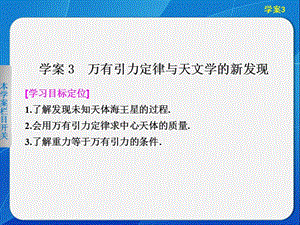 5.3 萬(wàn)有引力定律與天文學(xué)的新發(fā)現(xiàn) 課件（滬科版必修2）