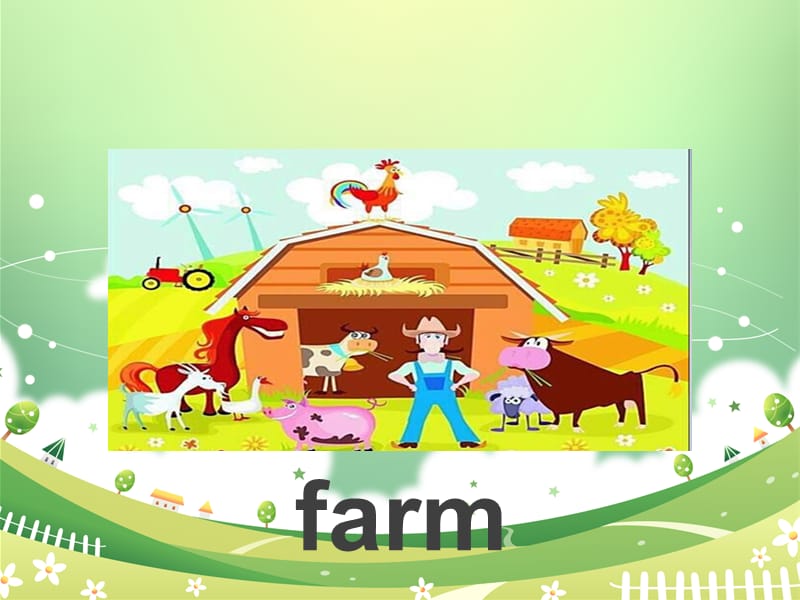 三年级下册英语课件 - Unit 1Lesson1 On the Farm∣冀教版 (共14张PPT)_第3页