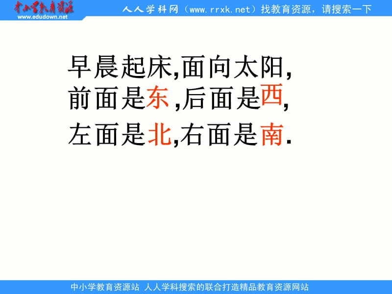 西师大版数学三上《认识东南西北》ppt课件1_第2页