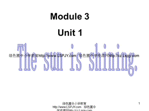 M 3Unit 1 The sun is shining