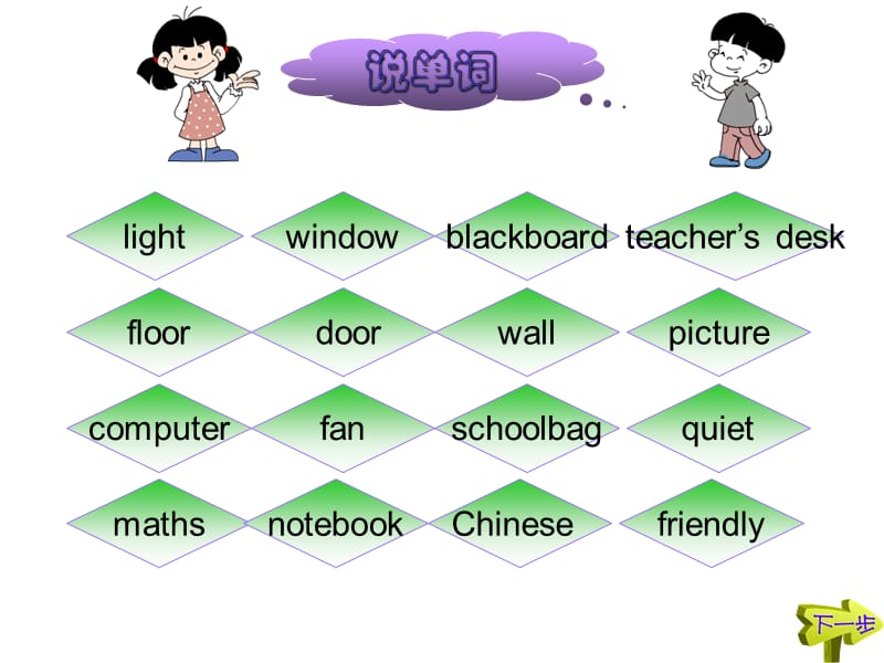 PEP人教版小学英语四年级上册_recycle_1第一课时_ppt课件ppt免费下载_第3页