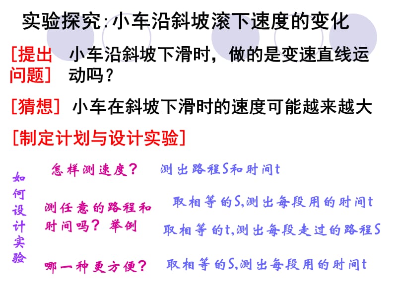 沪科版八年级物理上册　2.4 科学探究：速度的变化 课件2_第3页