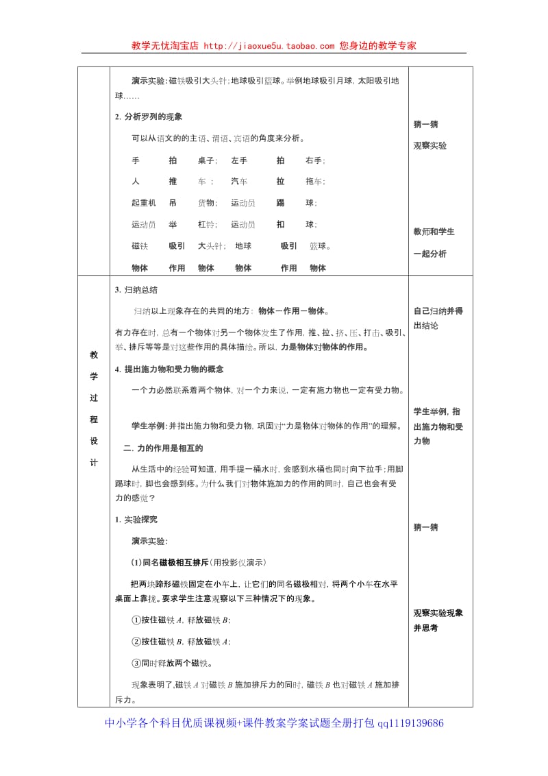 沪科版 八年级物理 第五章第一节力_第3页