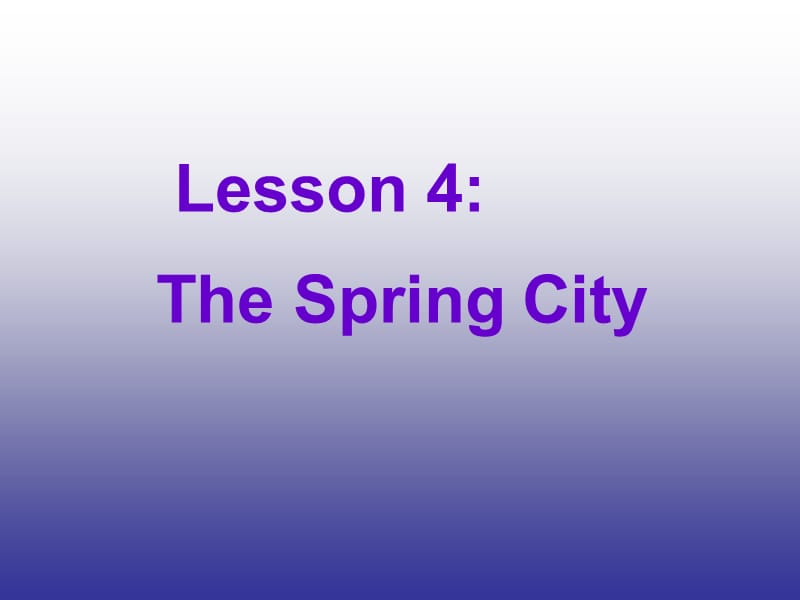 英语八年级下冀教版Unit 1 lesson 4 课件_第1页