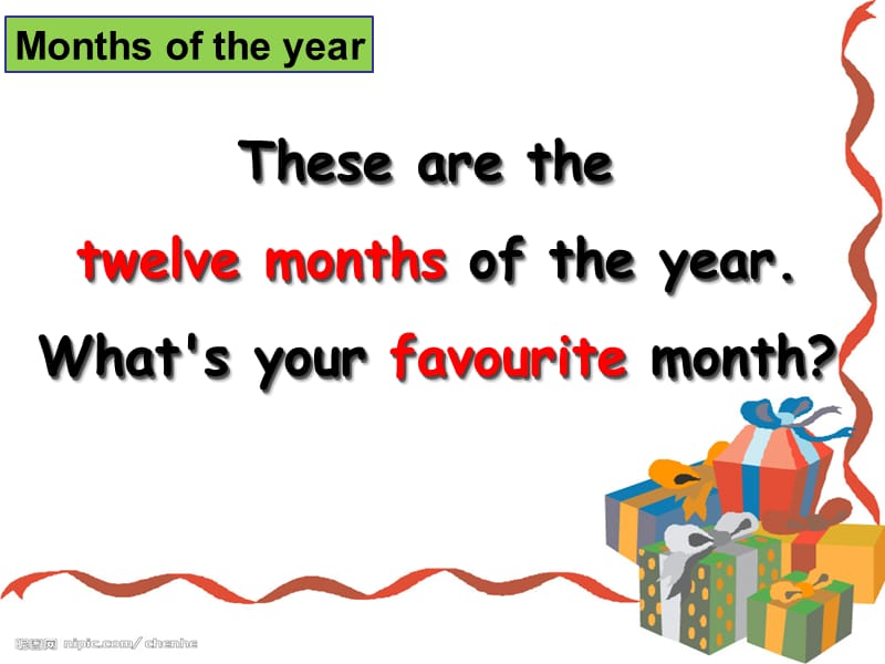 四年级下册英语课件－Lesson 7 Months of the Year 冀教版 (共19张PPT)_第3页