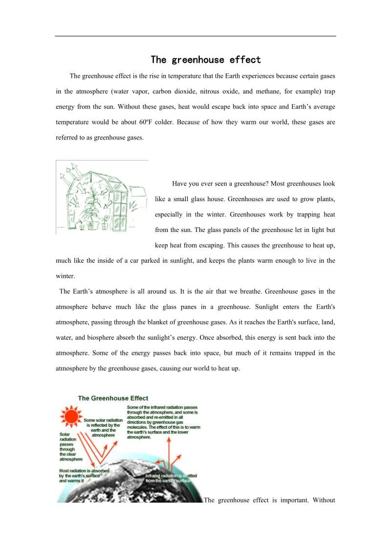 英语：the greenhouse effect_第1页