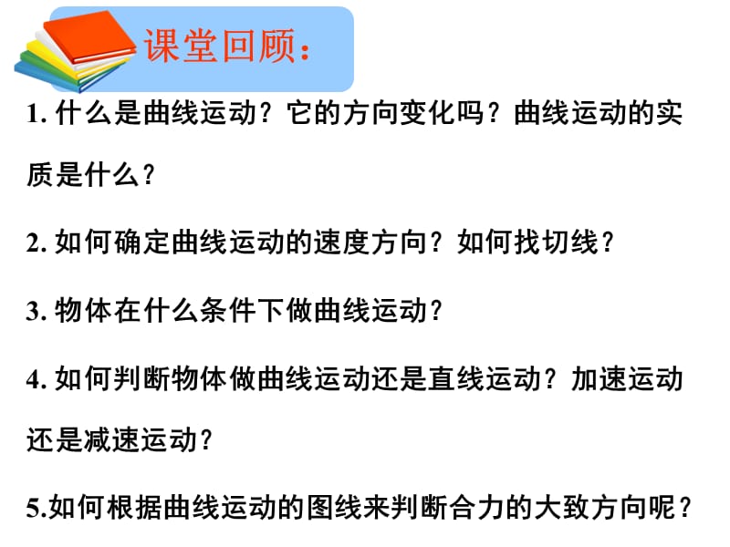 必修二质点在平面内的运动ppt课件_第1页