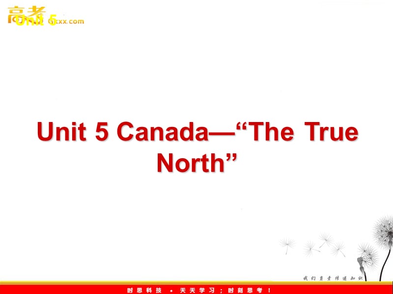 2012年高考英语复习课件：Unit 5 Canada—“The True North” （新课标人教版必修_第2页