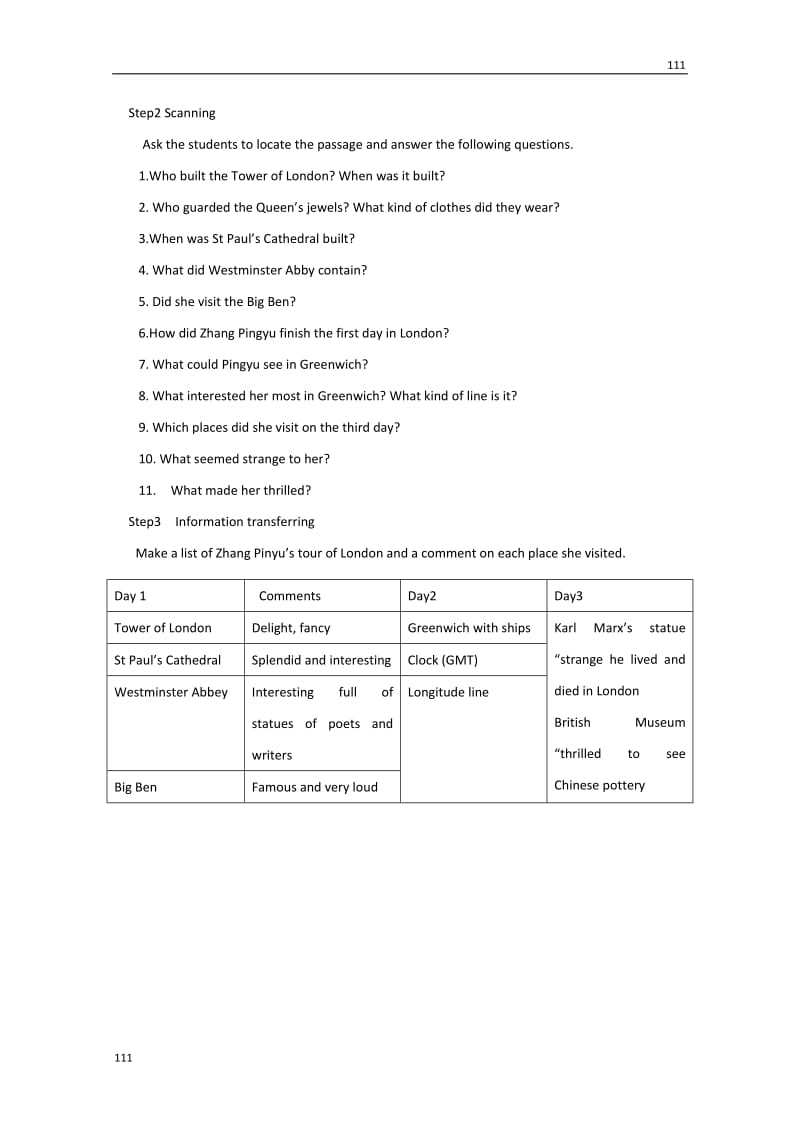 2012年秋学英语备课：Unit2《The United Kingdom》教案（11）（新人教版必修5）_第2页