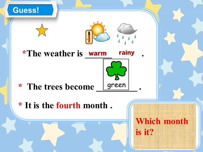 四年级下册英语课件 Unit 2 Lesson12 Mr. Moon's birthday 冀教版 (共27张PPT)_第3页