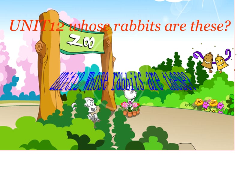 三年级下册英语课件-Module 6 Pets Unit 12 Whose rabbits are these教科版（广州三起） (共14张PPT)_第1页