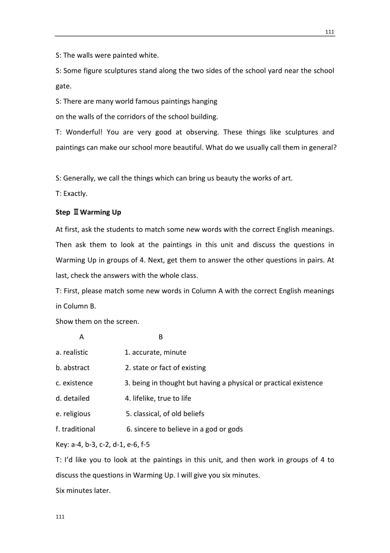 广东省陆河外国语学校高二英语《module6 Unit 1教案》教案 人教版选修6_第2页