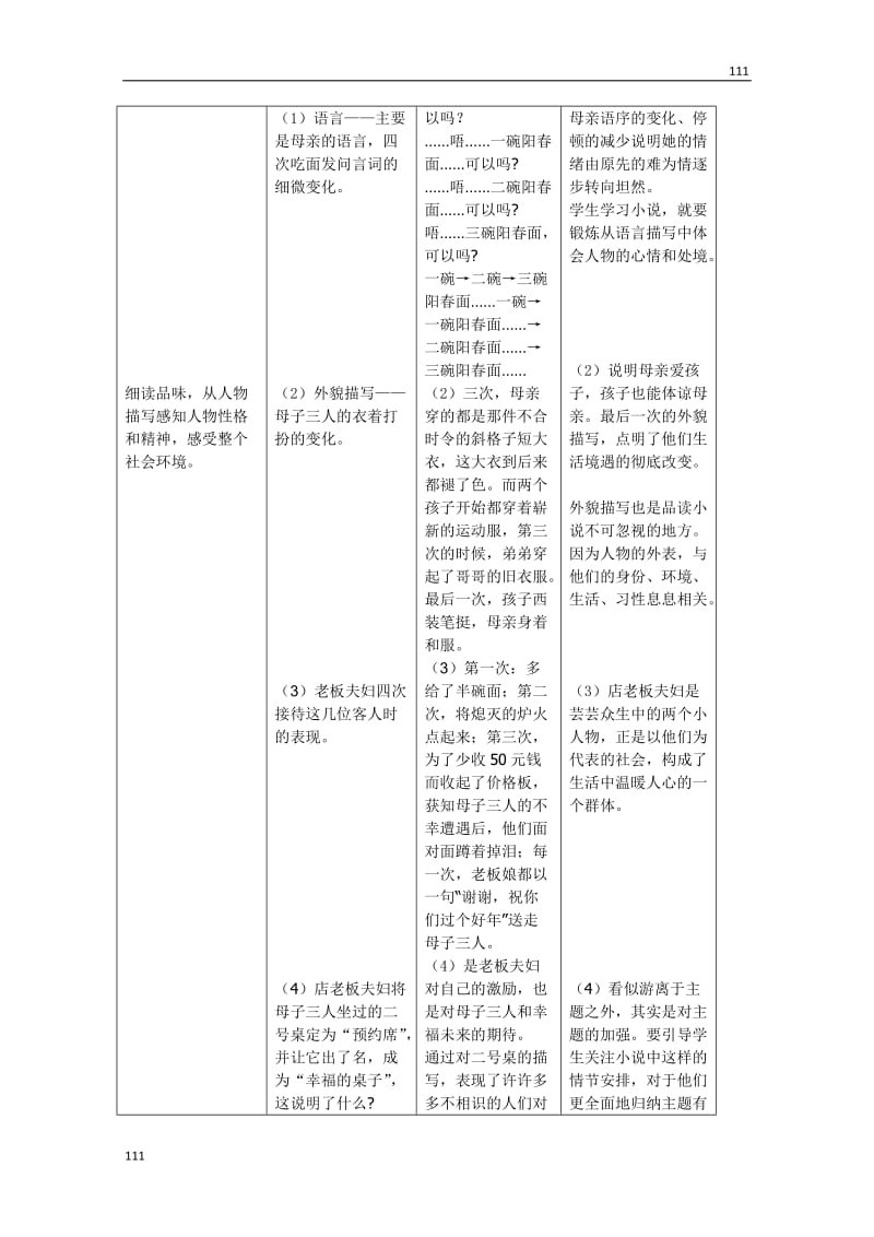 沪教版必修1高一语文教案：3.9《一碗阳春面》_第3页