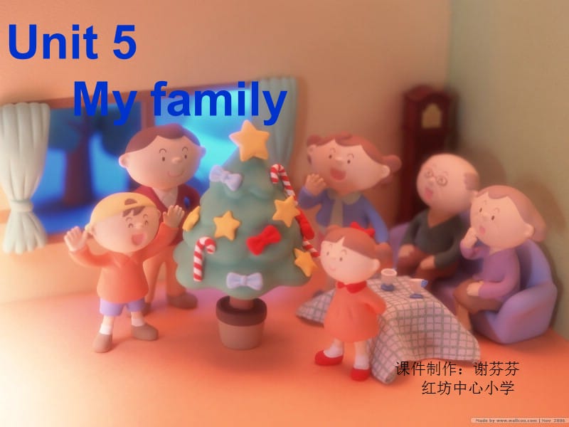 上海本地版英语三上《Unit 5 My family》PPT课件1_第1页