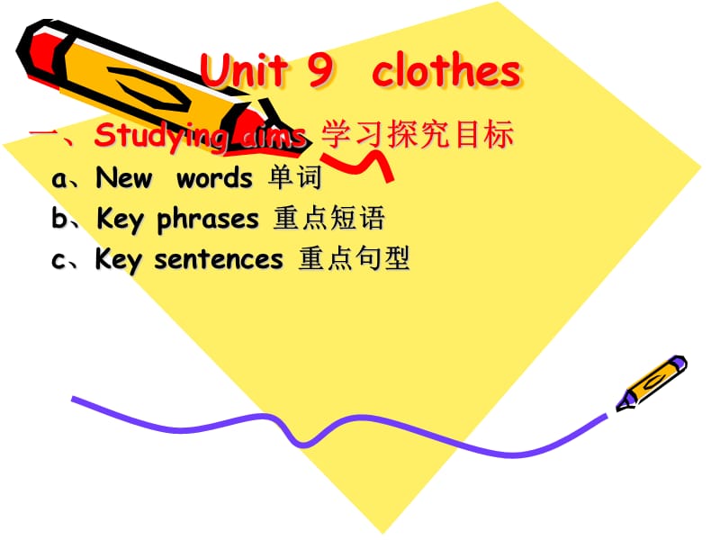 牛津深圳版英语一下《Unit 9 Clothes》课件2_第1页