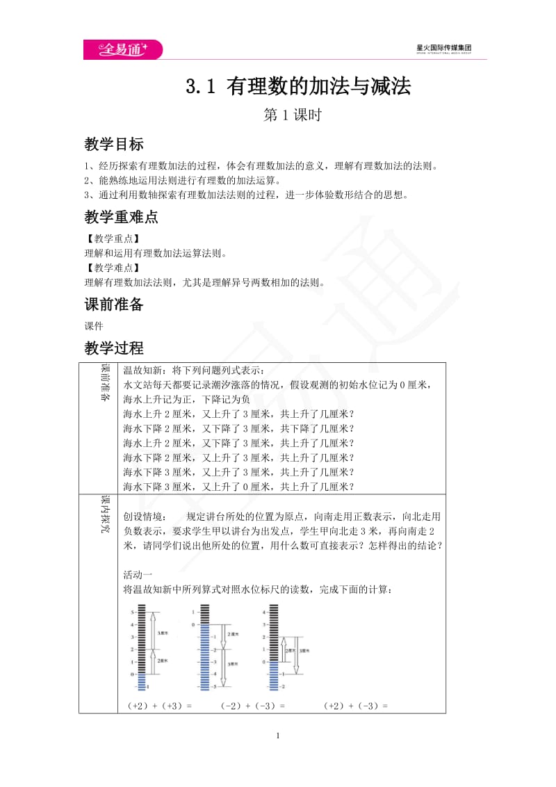 3.1 有理数的加法与减法 第1课时_第1页