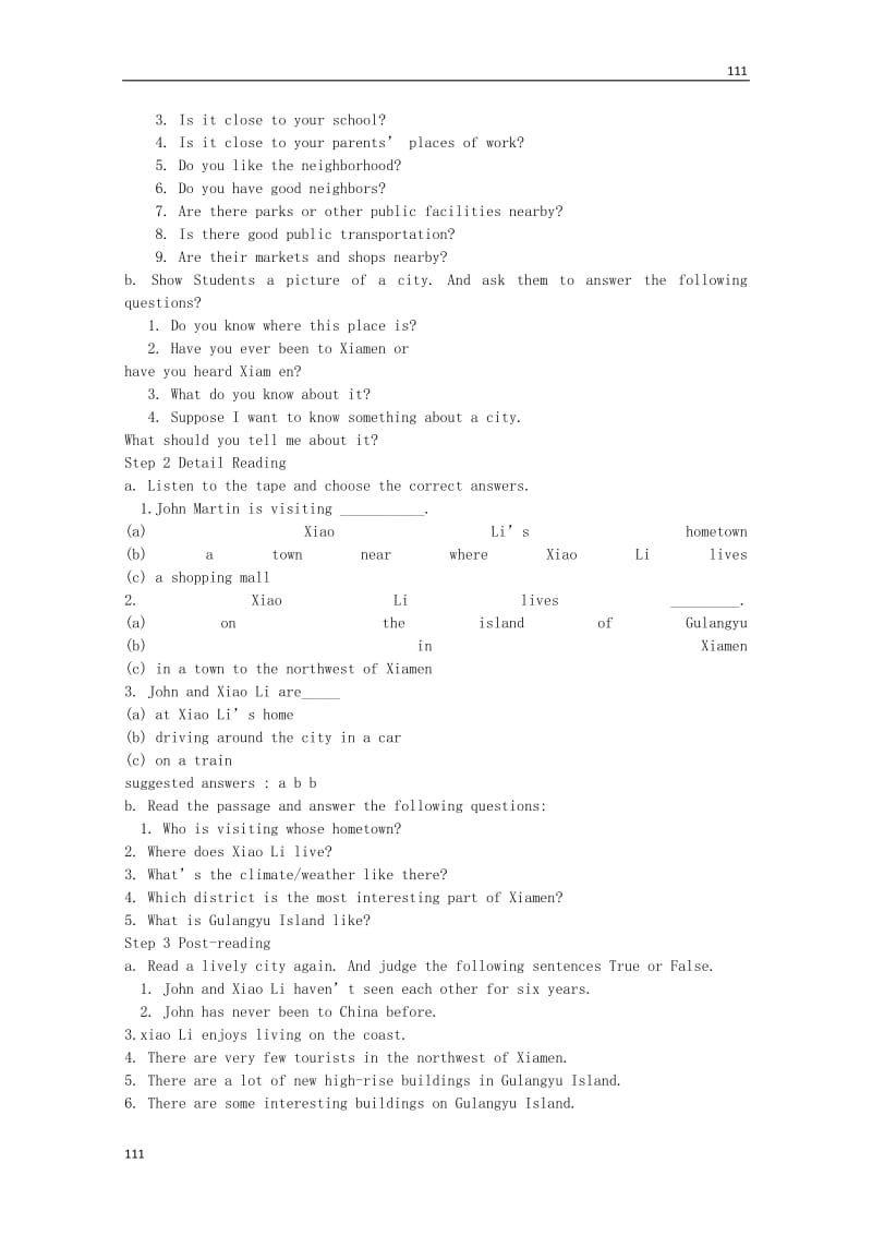 高中英语 Module4《A Social Survey—My Neighbourhood》Grammar教案3 外研版必修1_第2页