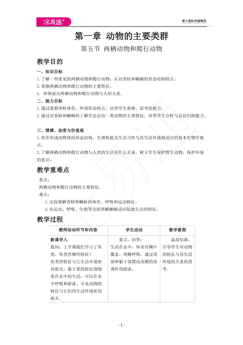 5.1.5两栖动物和爬行动物_第1页