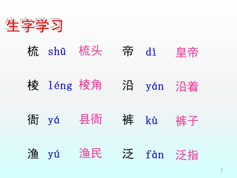 渔童教学ppt课件_第2页