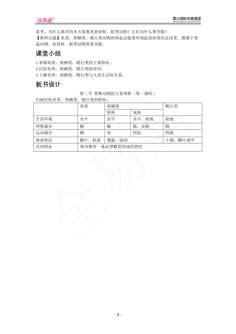 2.2.2脊椎动物的主要类群（第一课时）_第3页