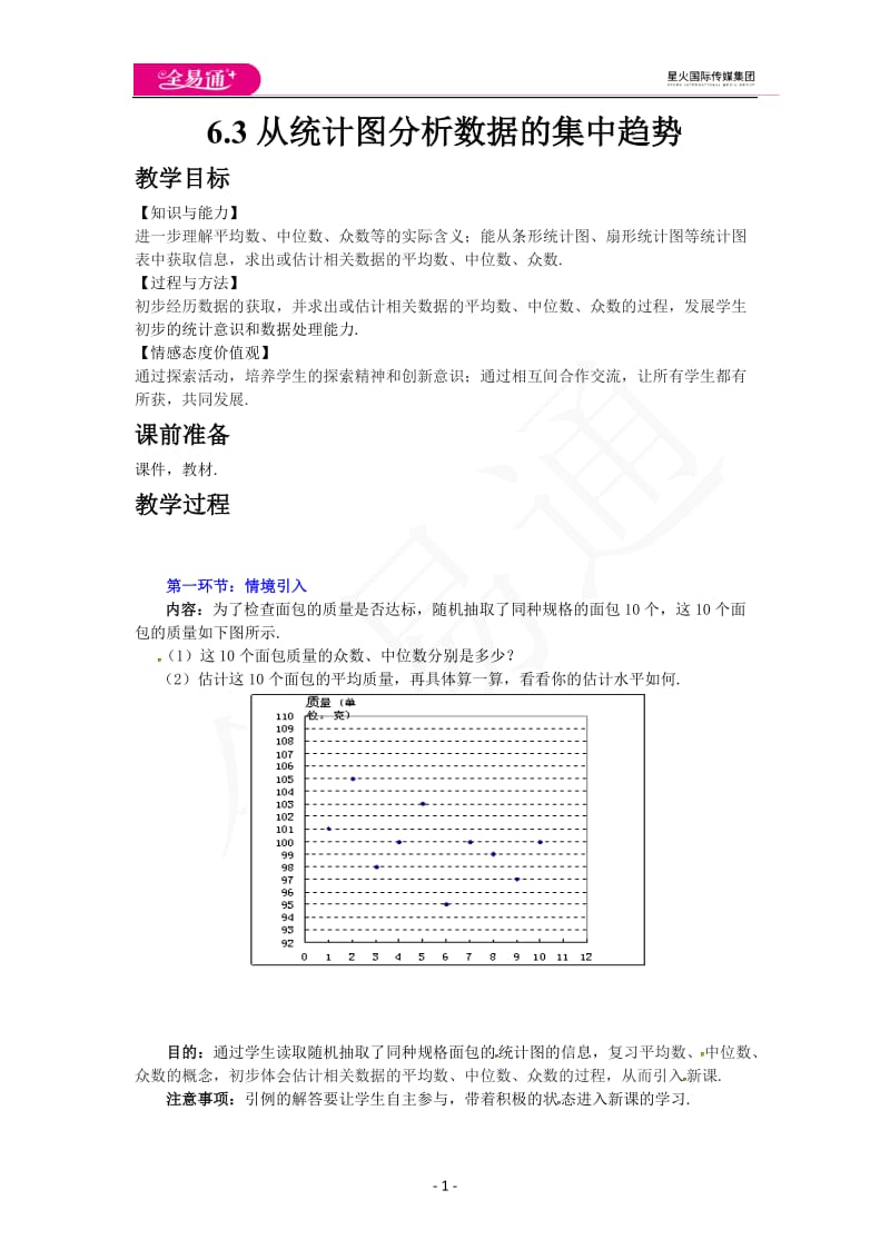 6.3从统计图分析数据的集中趋势_第1页