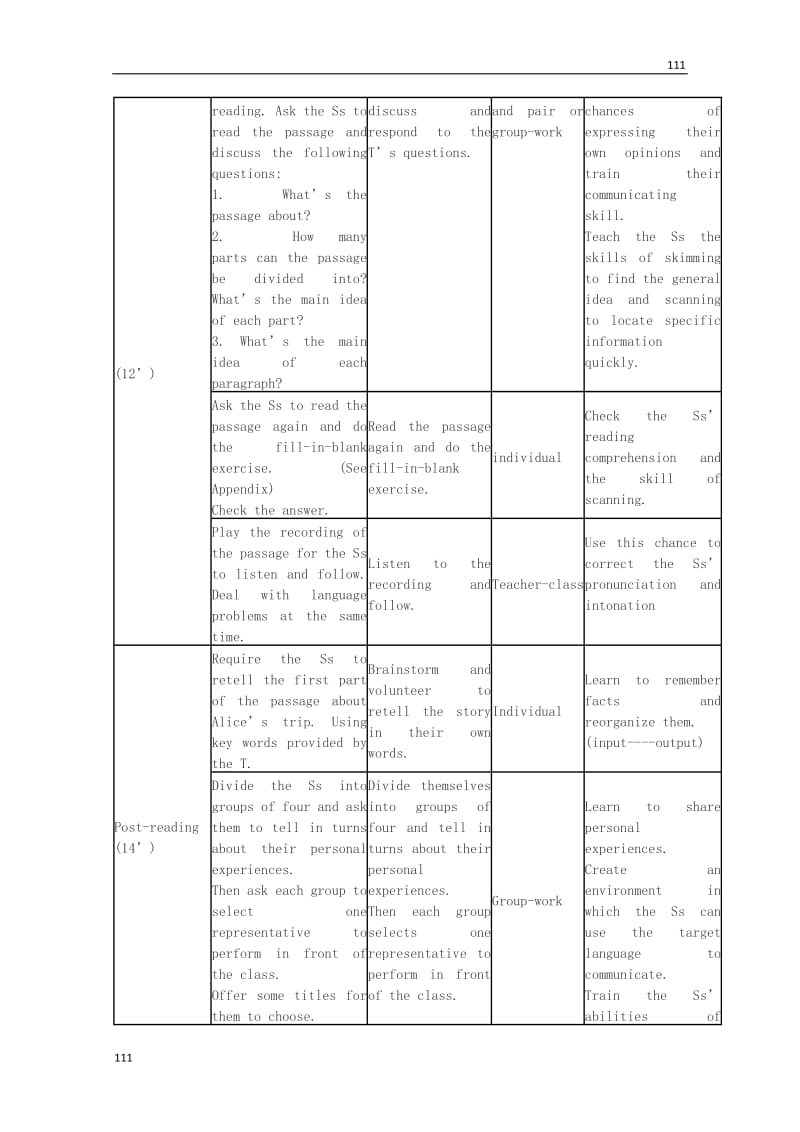 高中英语 Module3《My First Ride on a Train》Listening,Spenking and Writin教案7 外研版必修1_第3页