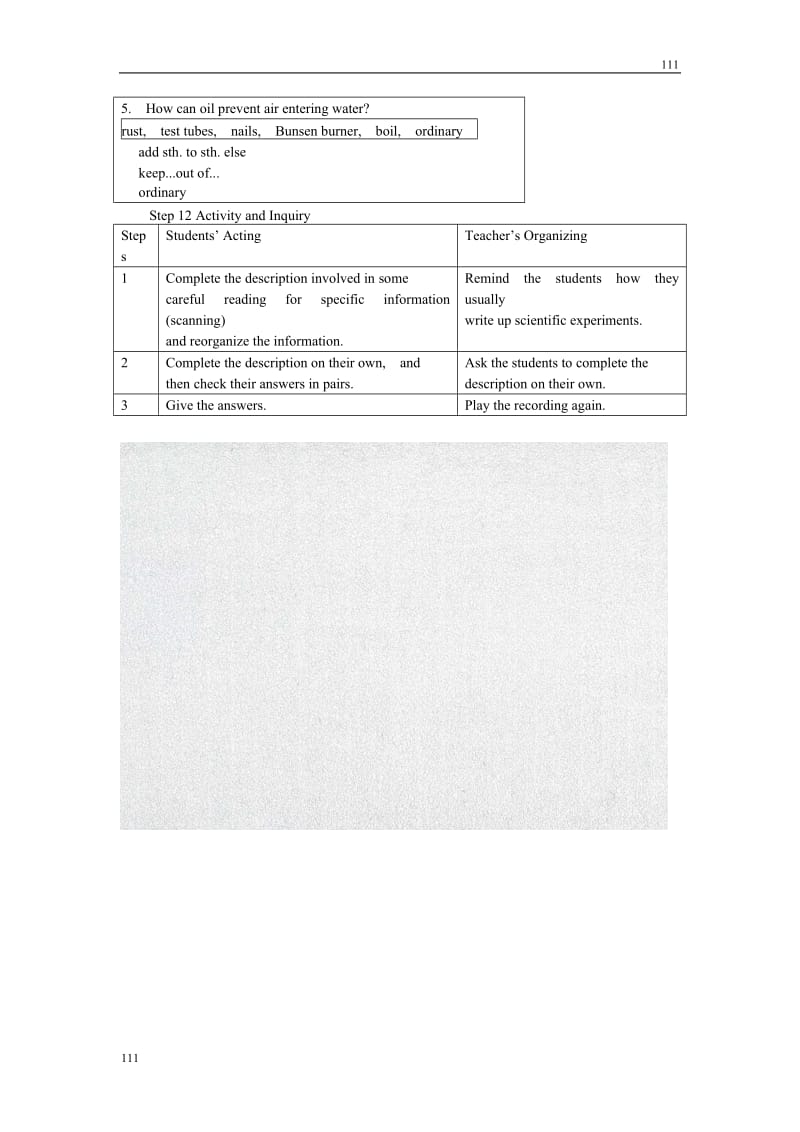 英语外研版必修1 Module5《A Lesson in a Lab》教案3rd period_第3页