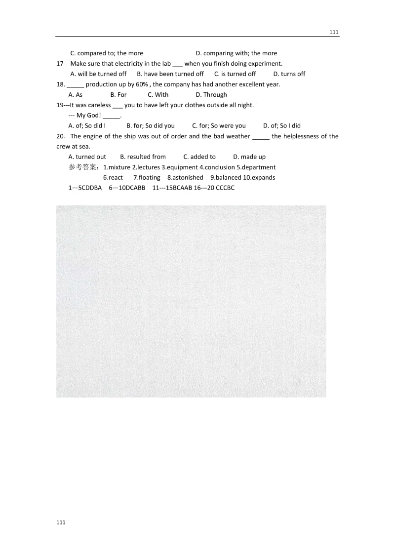 高一英语备课《Module 5 A Lesson in a Lab》单元学案 外研版必修1_第3页