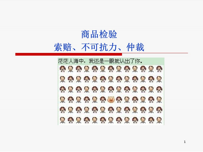 国际贸易中商品检验检疫ppt课件_第1页