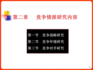 競(jìng)爭(zhēng)戰(zhàn)略研究第二節(jié)競(jìng)爭(zhēng)環(huán)境研究第三節(jié)競(jìng)爭(zhēng)對(duì)手研究ppt課件