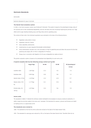 丹麥豬飼養(yǎng)標準 Nutrients Standards 2005.rar