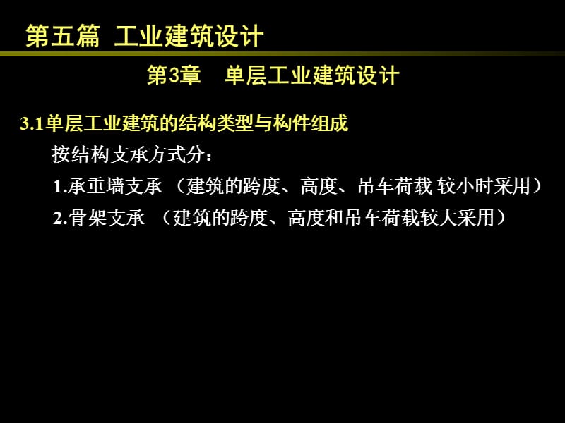 单层工业建筑设计ppt课件_第1页