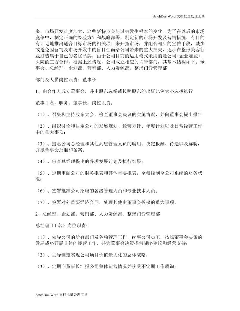 公司的组织架构方案_第2页