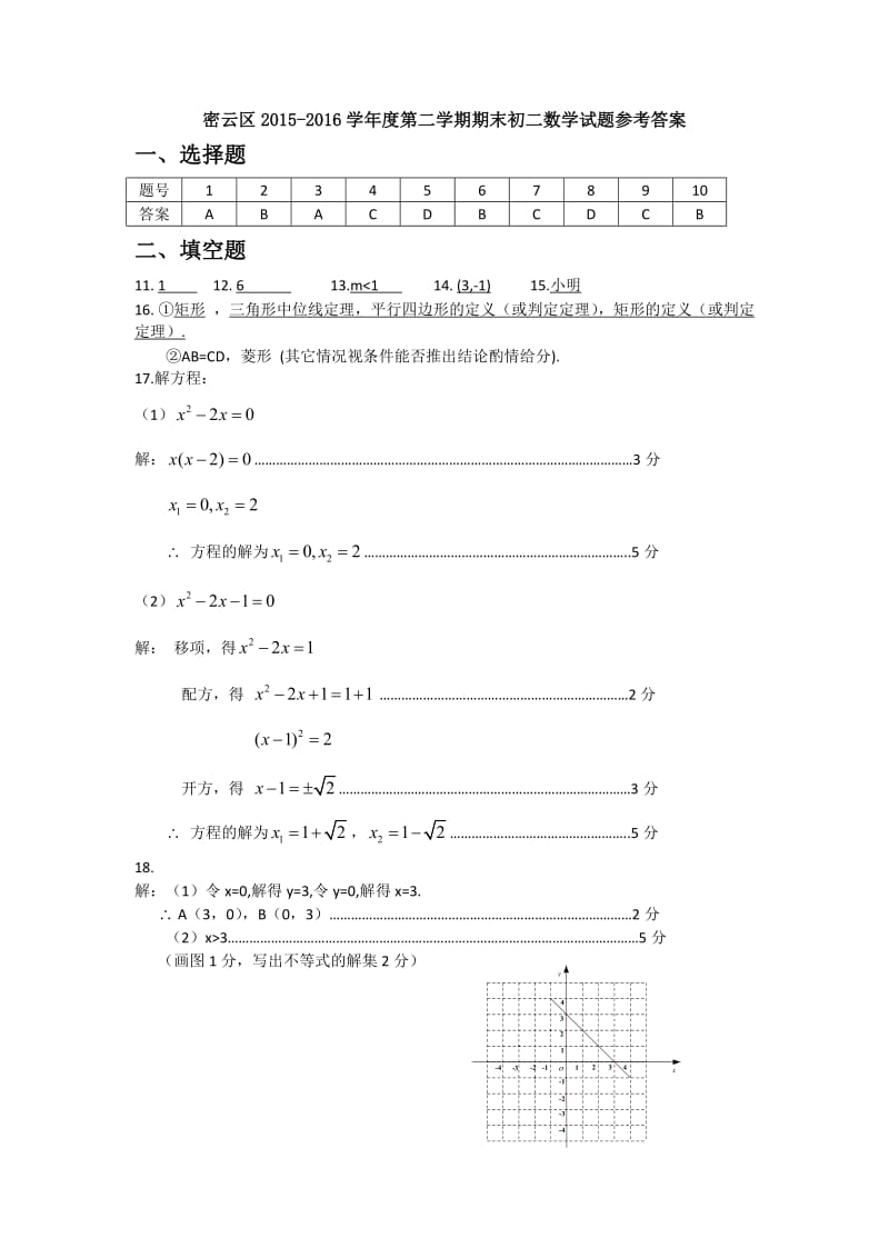 9.2015-2016第2学期初2年级数学期末考试题答案-密云.doc_第1页