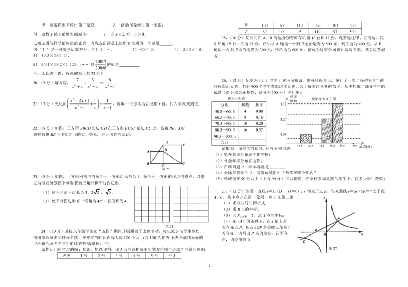 八年级下学期期末模拟考试8.doc_第2页