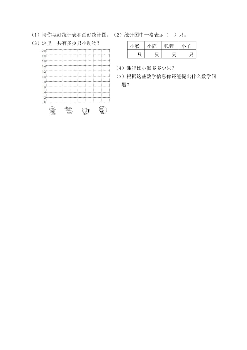 青岛版二年级数学上册期末总复习题-统计和可能性.doc_第3页