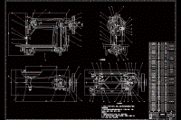 縫紉機裝配圖CAD圖紙