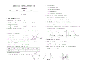 四川成都09-10學(xué)年八上期末調(diào)研考試.doc