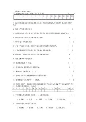 生物化學(xué)期末考試試題及答案 別人給我的復(fù)習(xí)資料.doc