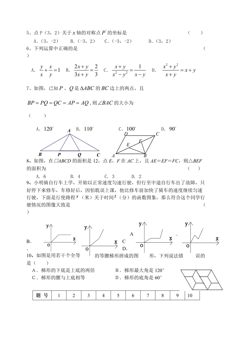 华师大2008-2009年八年级下数学期末试题.doc_第2页