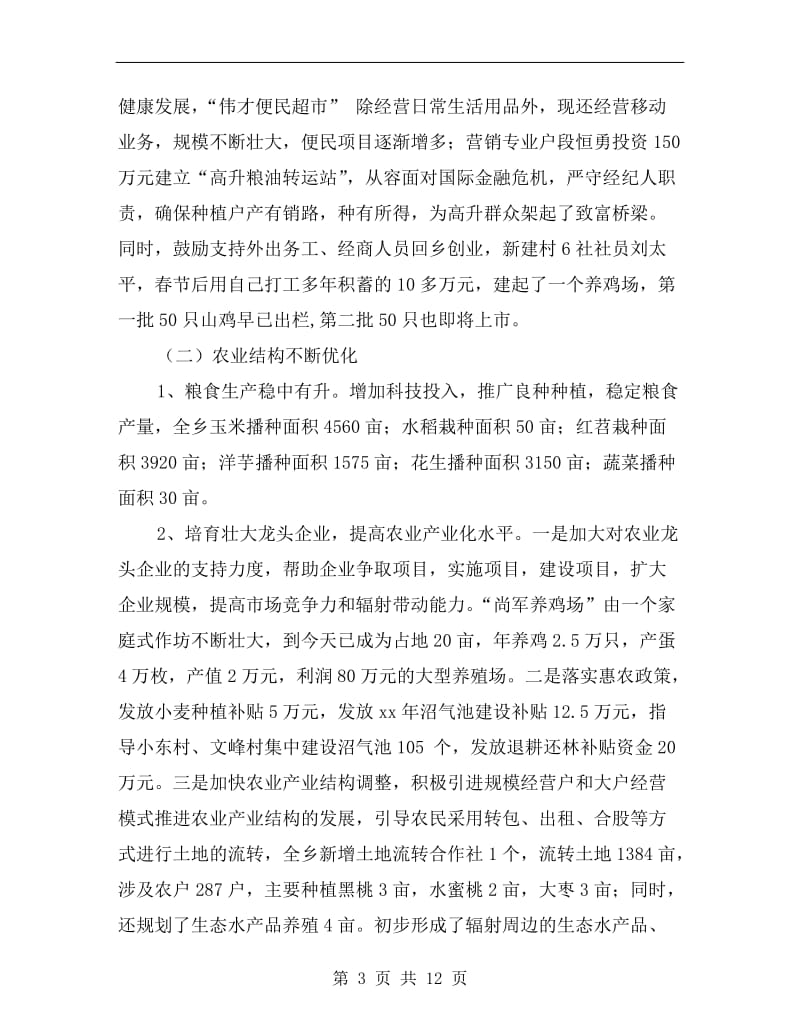 乡政府xx上半年工作总结.doc_第3页