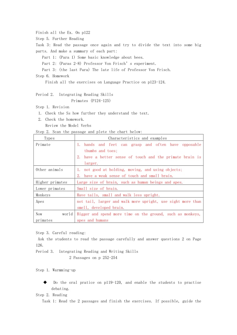 2019-2020年高三英语 Unit14 Zoology教案 大纲人教版.doc_第2页