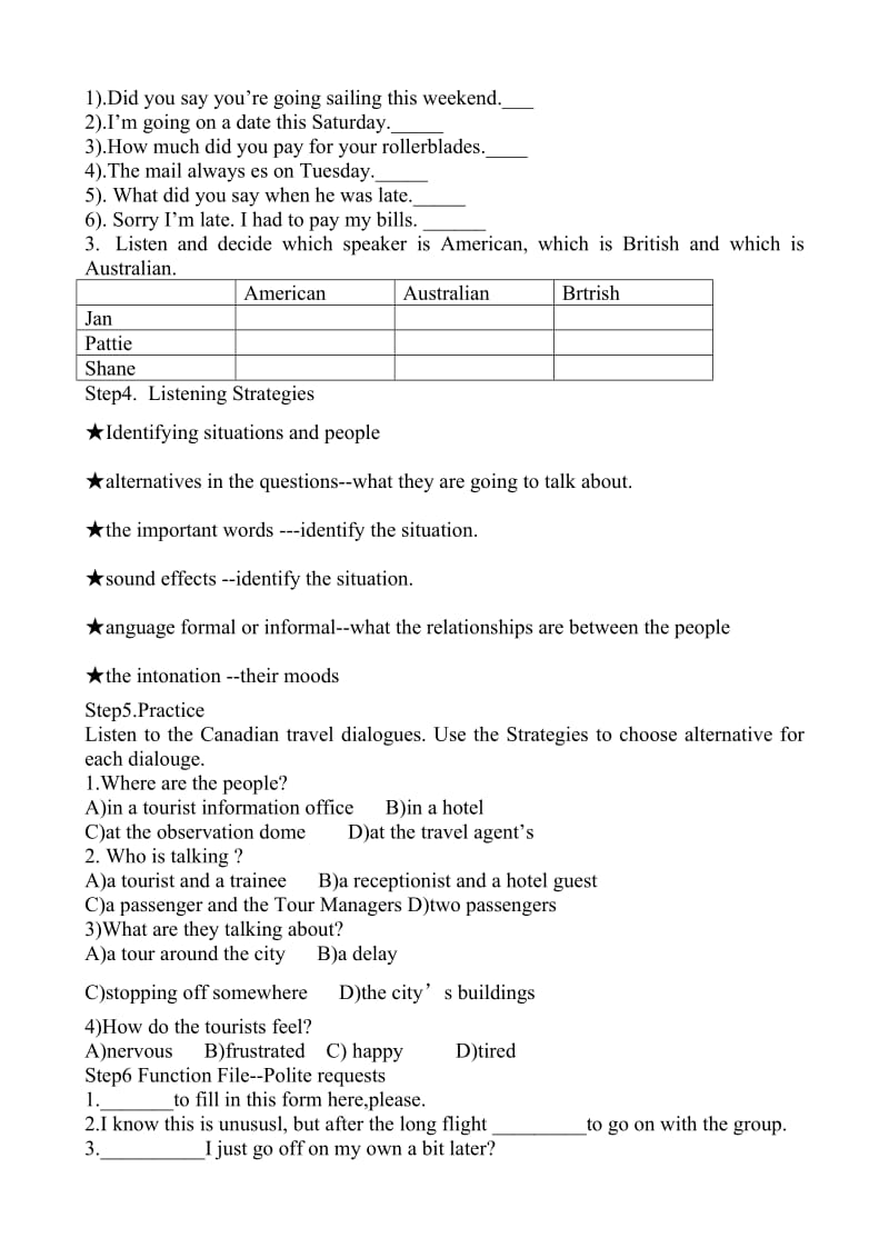 2019-2020年高中英语Unit19Lesson2VarietyofEnglish教案1北师大版选修7.doc_第2页